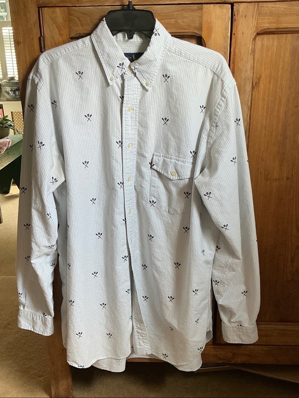 Ralph Lauren Oxford Cloth Button Down Collared Shirt